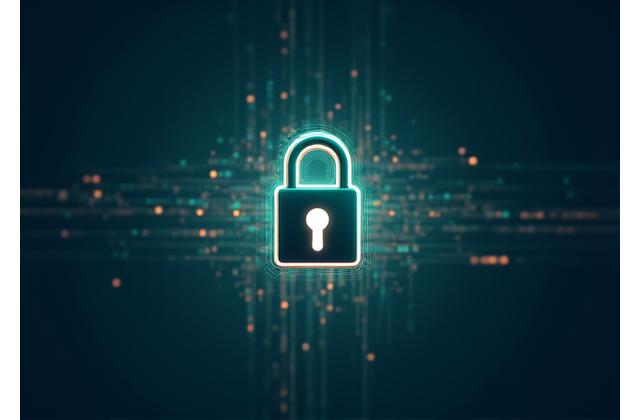 Candado digital mostrando seguridad en datos y privacidad